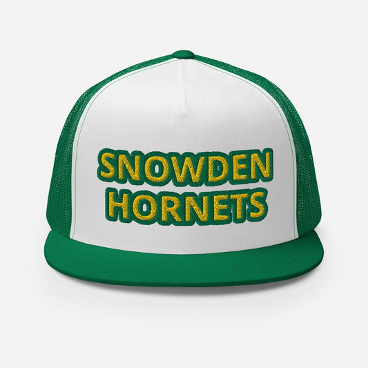 Snowden Hornets Trucker Cap (Green/White) (White)