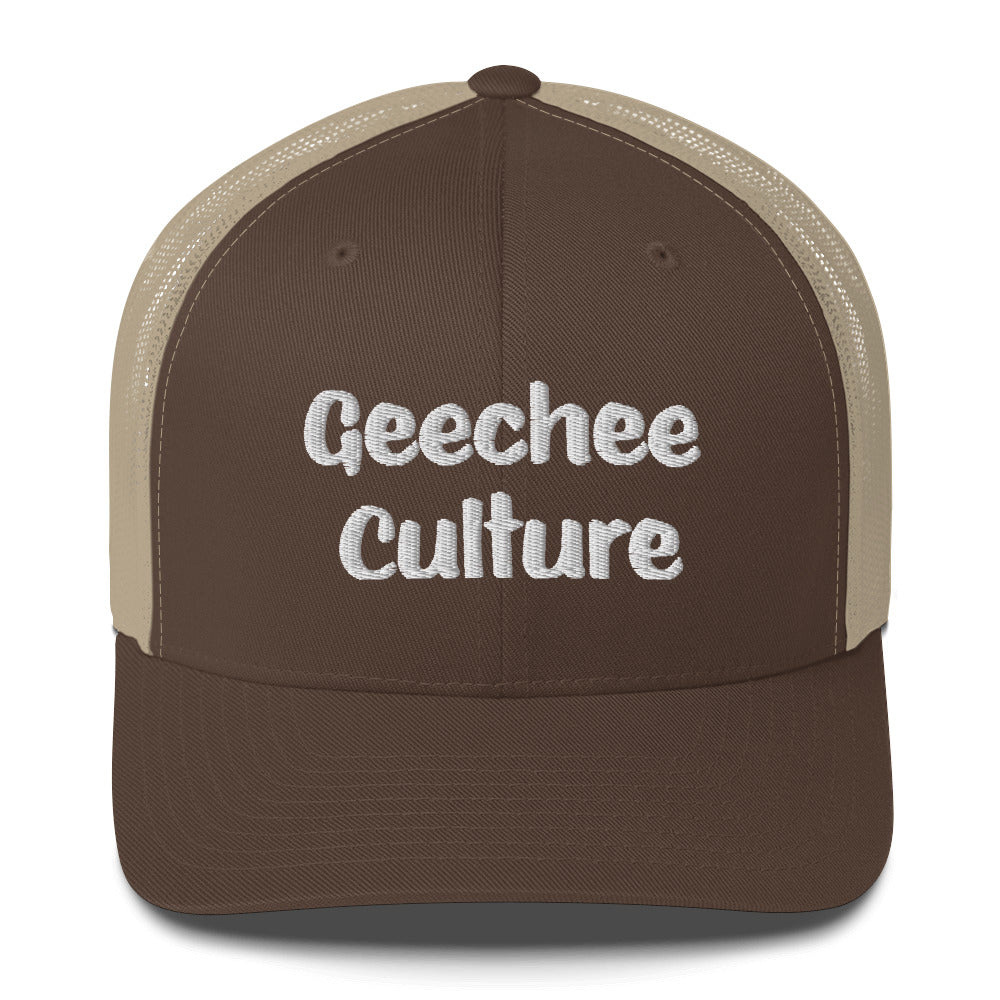 Geechee Culture Embroidered Trucker Cap