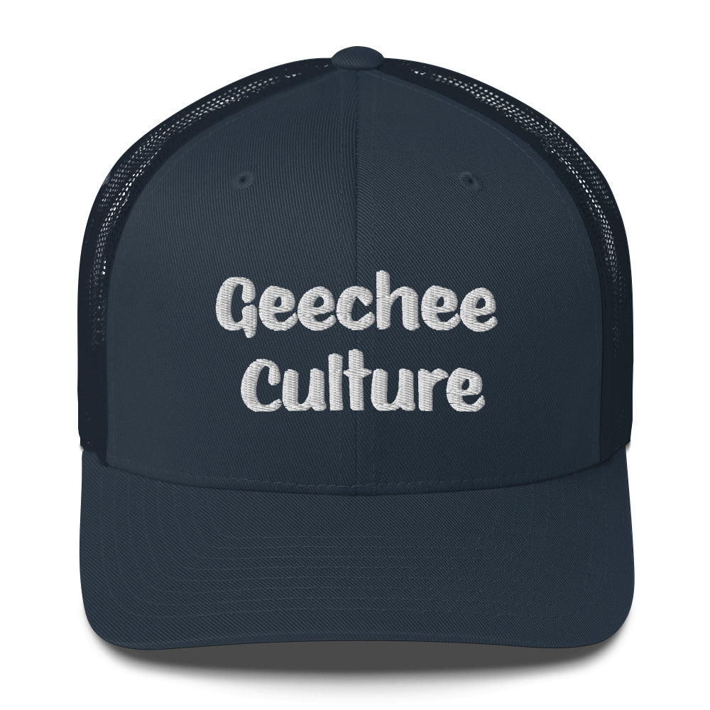 Geechee Culture Embroidered Trucker Cap