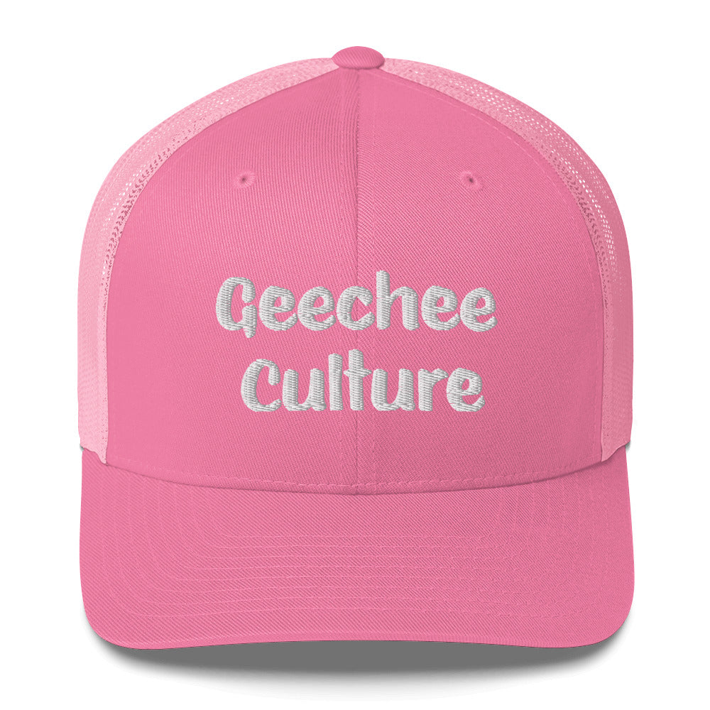 Geechee Culture Embroidered Trucker Cap