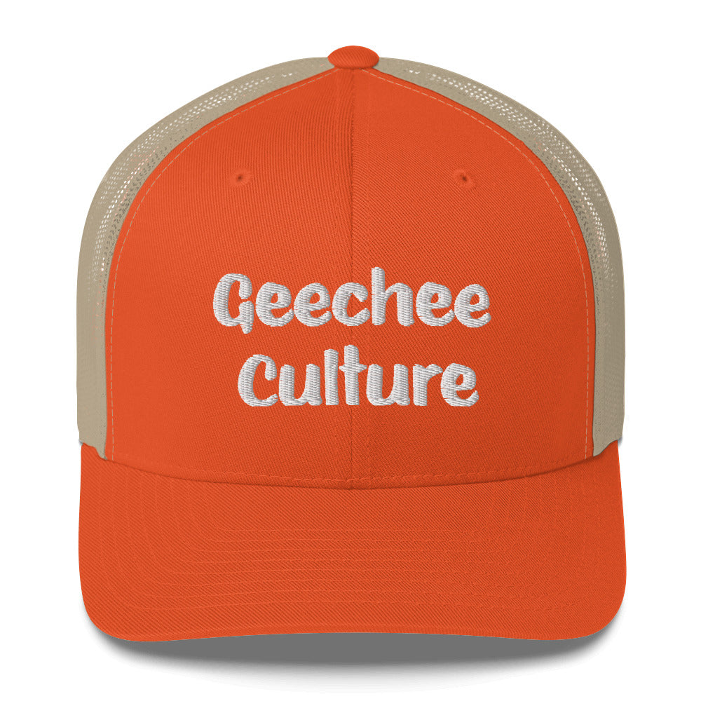 Geechee Culture Embroidered Trucker Cap