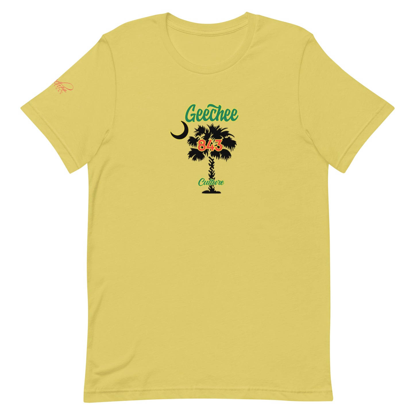 Geechee Culture 843 Palm Tree Unisex T-Shirt